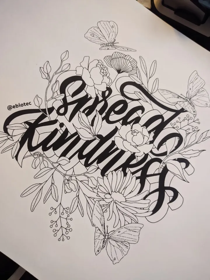 Lettering Spread Kindness
